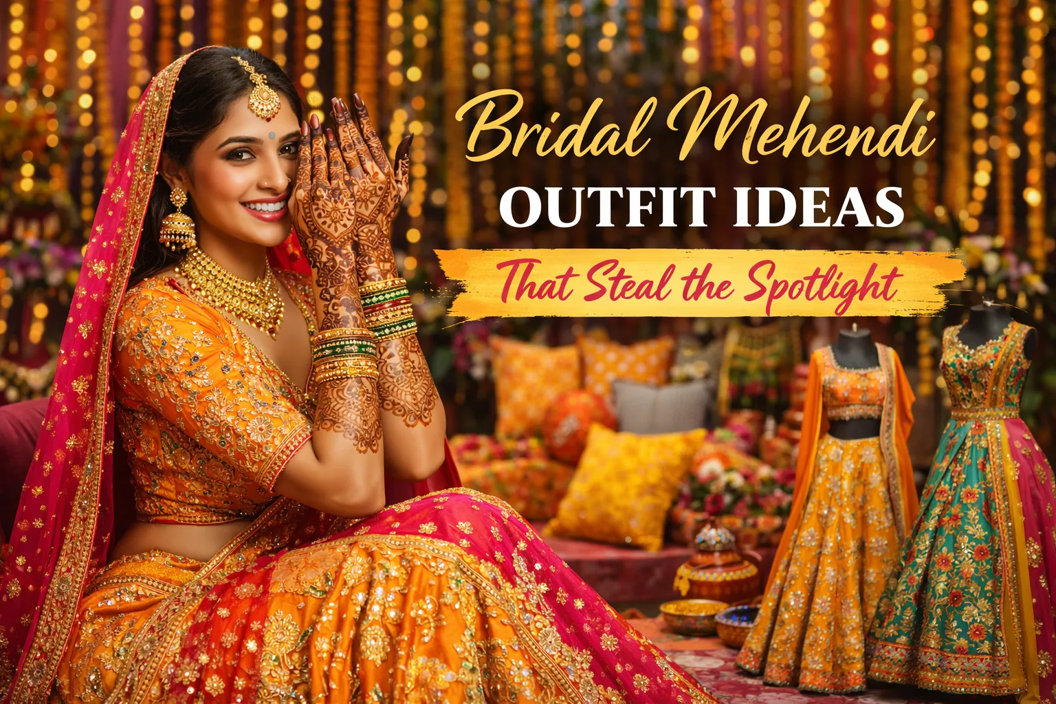 Bridal Mehendi Outfit Ideas